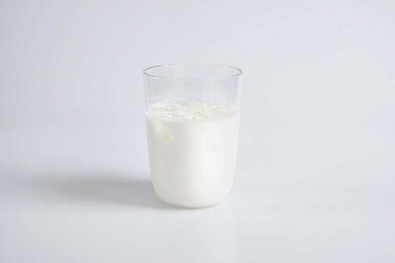 A cup of milk