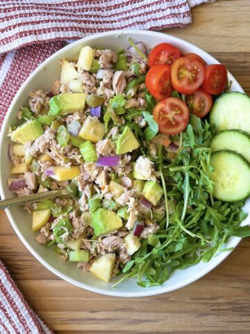 FI dairy free tuna salad with arugula