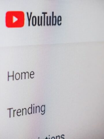 a screen with youtube pulled up