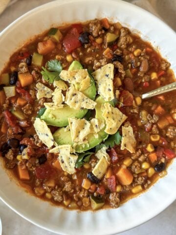 Turkey veggie chili.