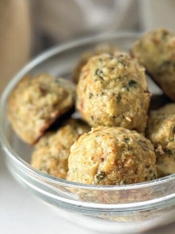 gluten free turkey meatballs in a bowl.