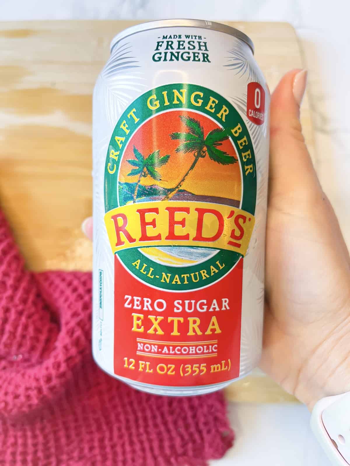 Reed's Zero Sugar extra ginger beer is a great option for no calorie ginger beer