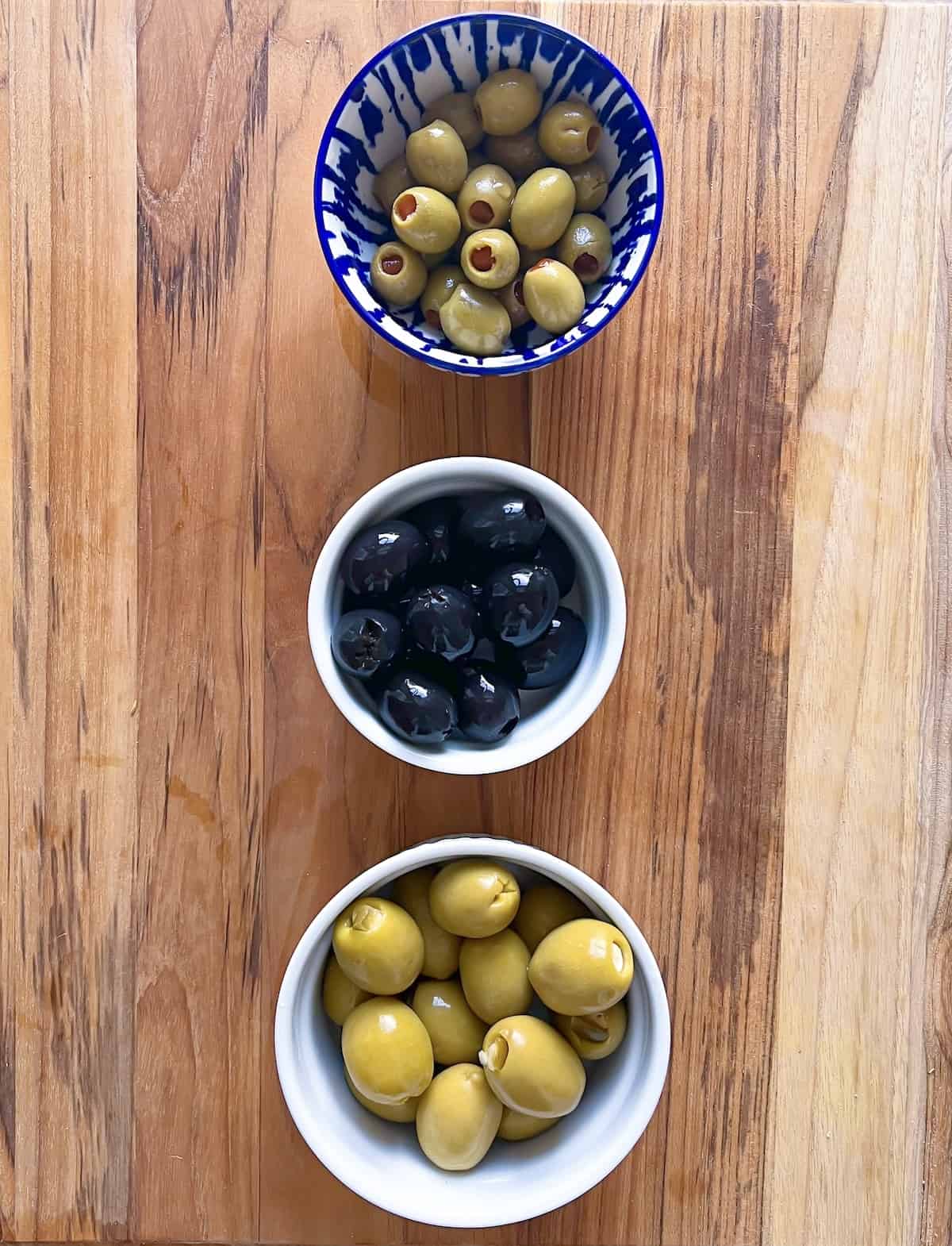 examples of olives for charcuterie board