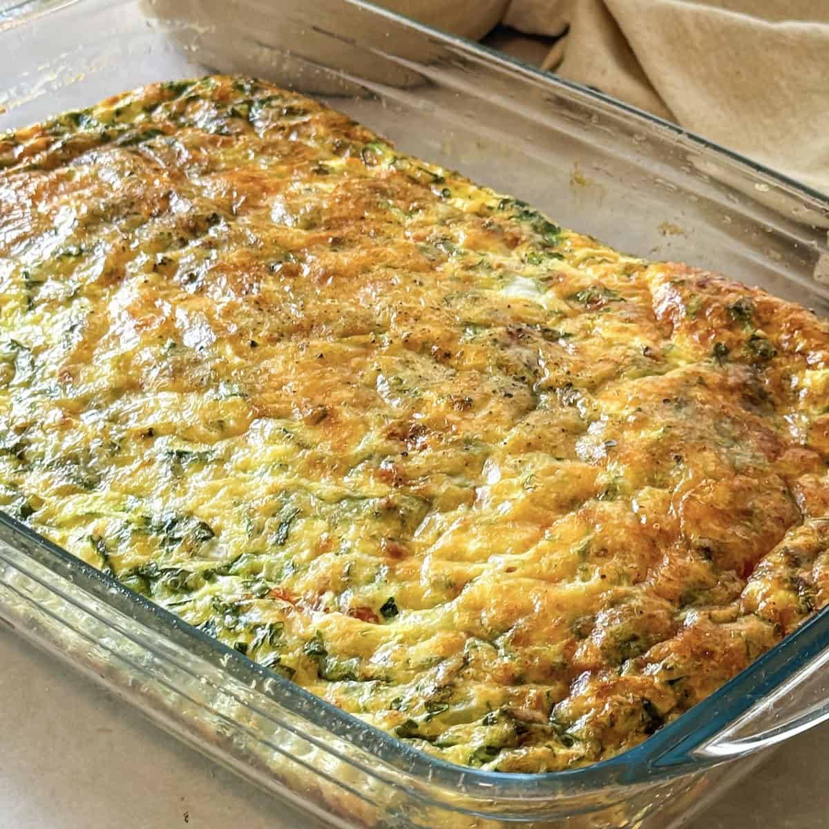 cottage cheese egg bake.