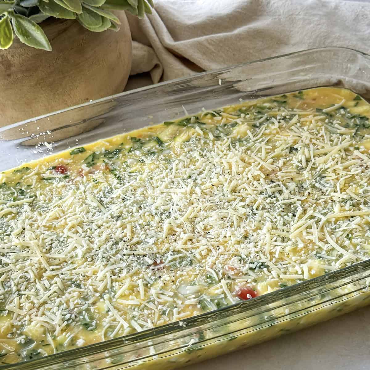 cottage cheese egg bake.