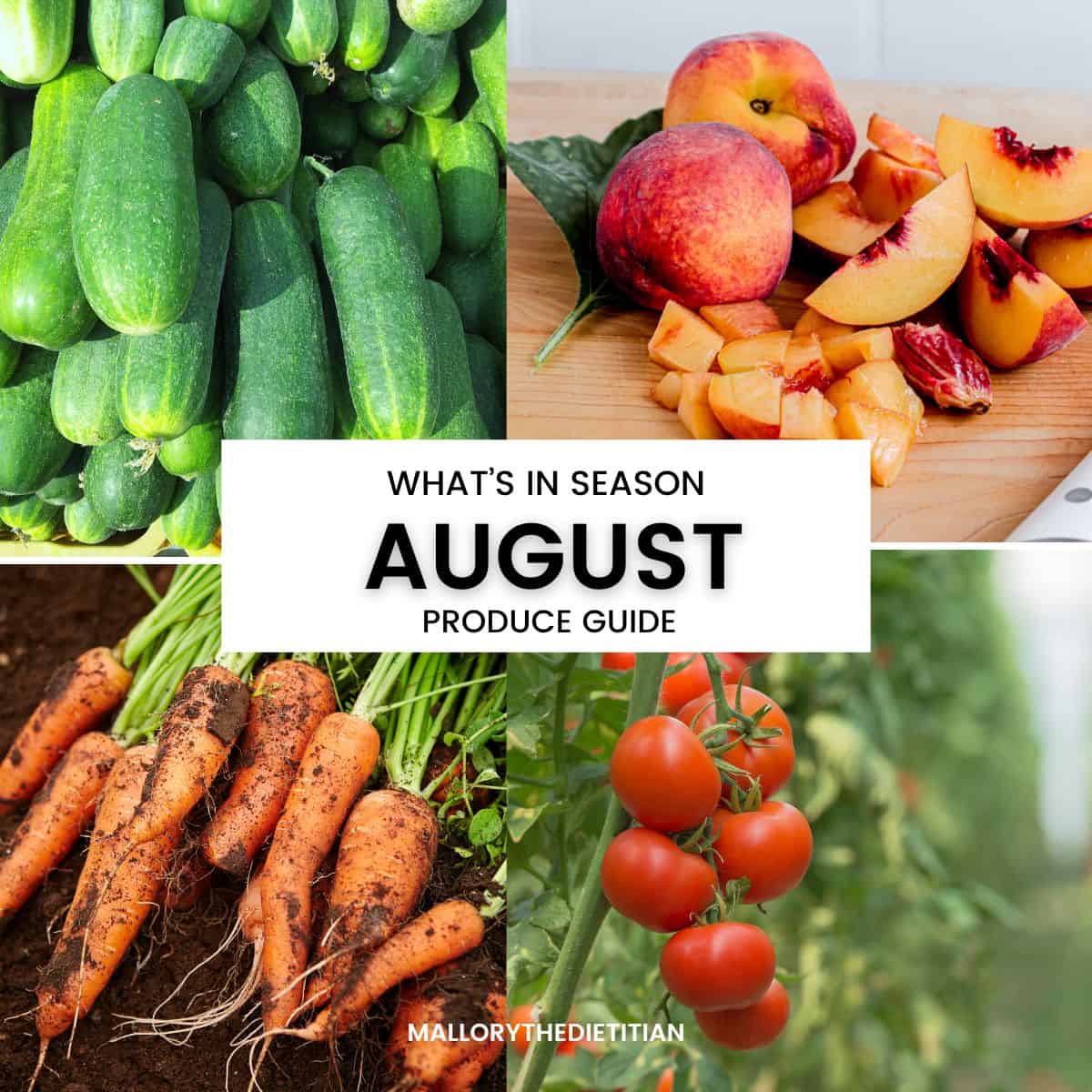 what's in season august produce guide