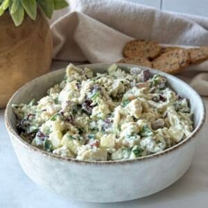 final photo cranberry pecan chicken salad.