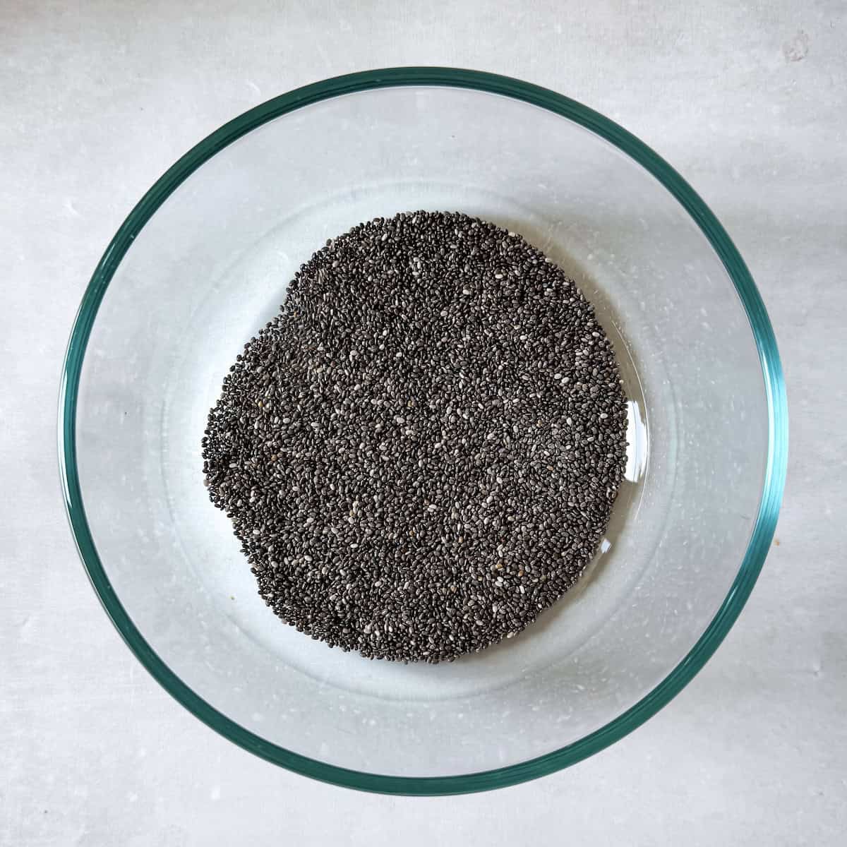 chia seeds in a bowl.