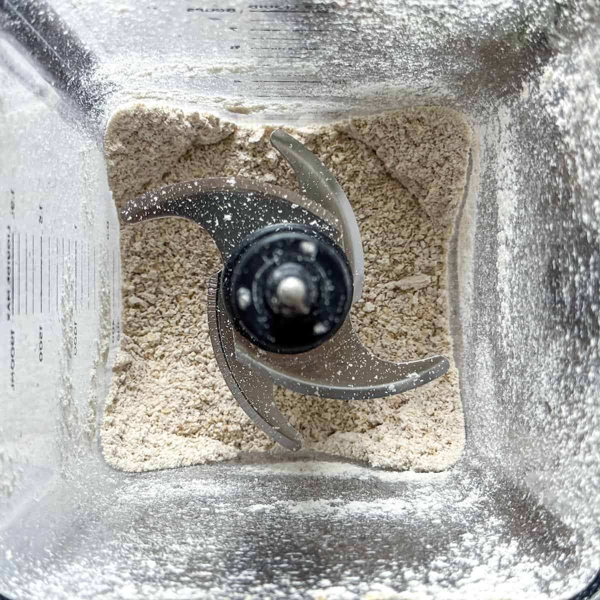 oats blended into a flour.
