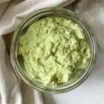 avocado mash in a small bowl.