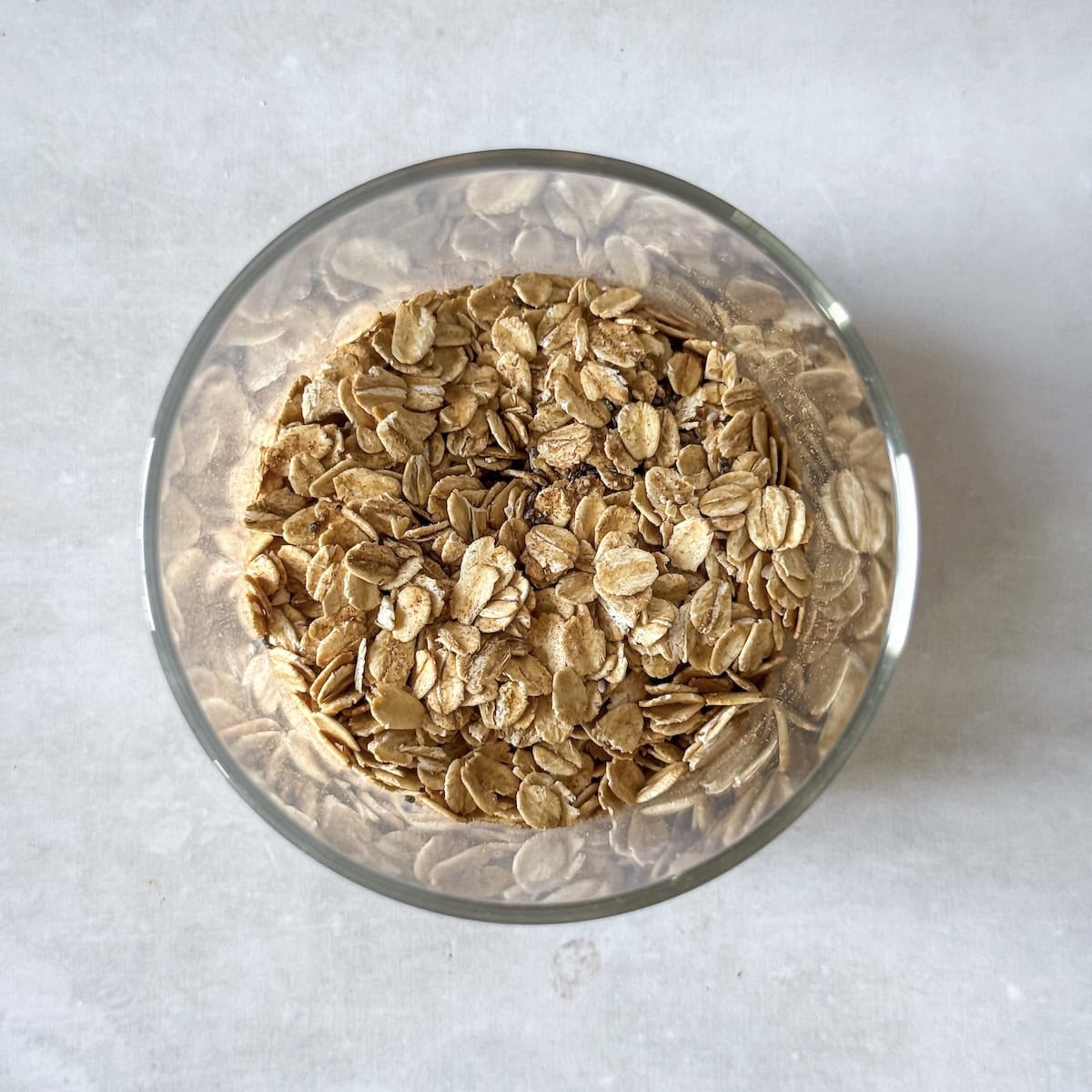 oatmeal in a mason jar.