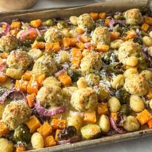 fall sheet pan gnocchi and meatballs 3