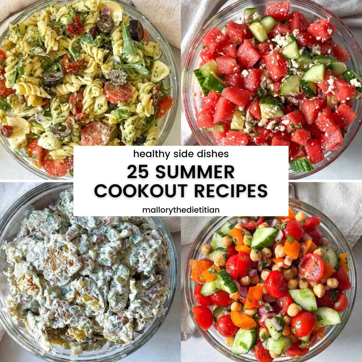 summer cookout recipes image.