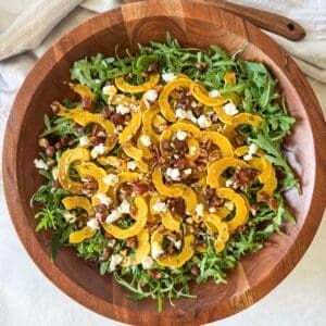 final photo delicata squash salad overhead view 1