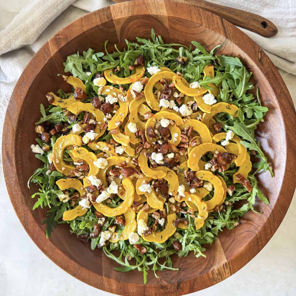 final photo delicata squash salad overhead view 1