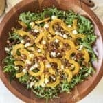 final photo delicata squash salad overhead view.