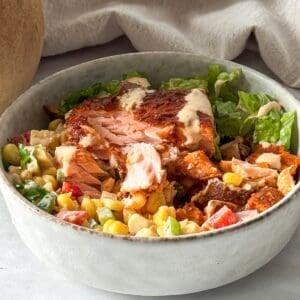 street corn salmon bowls.